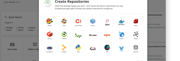 Artifactory screenshot