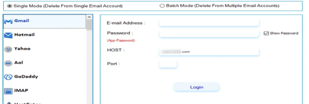 Aryson Email Eraser Tool screenshot