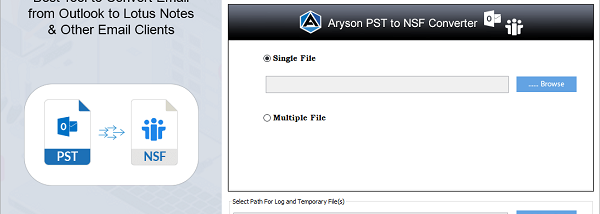 Aryson PST to NSF Converter screenshot