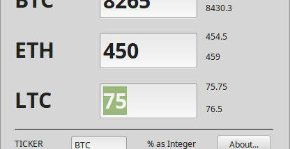 Asset to Gain Calculator screenshot