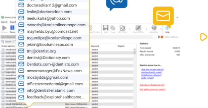 Atomic Email Hunter screenshot