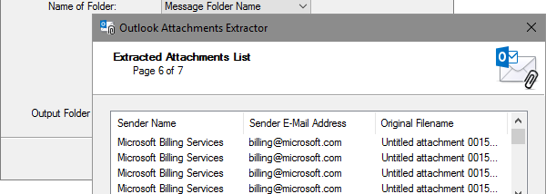 Attachments Extractor for Outlook screenshot