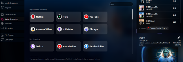 Audials Movie screenshot