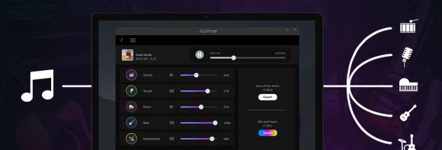 AuDimix: Split music stems like a pro screenshot