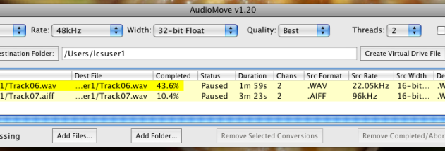 AudioMove screenshot