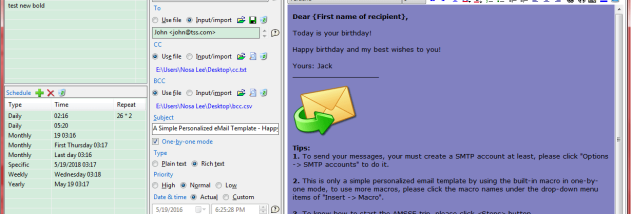 Auto Mail Sender screenshot