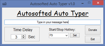 Auto Typer by Autosofted screenshot