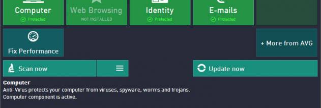 AVG Free Edition 2013 screenshot