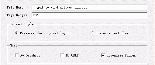 AzSDK PDF To Word ActiveX DLL screenshot