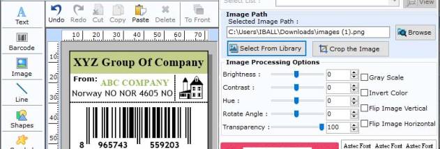 Aztec Barcode Generator Software screenshot