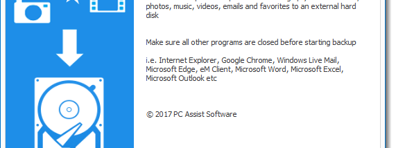 Backup Assist screenshot