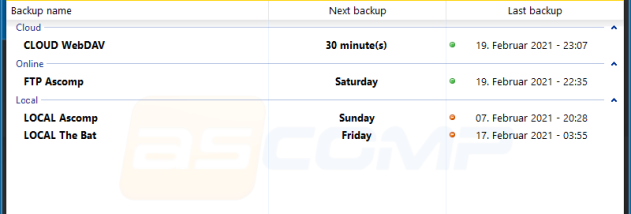 BackUp Maker Standard Edition screenshot