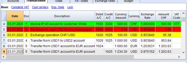 Banana Accounting for Windows screenshot