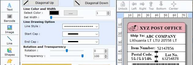 Bank Barcode Labelling Program screenshot