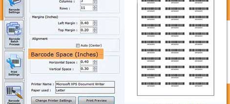 Bank Barcodes Software screenshot