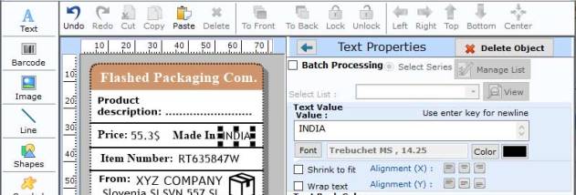 Barcode Creator for Packaging Industry screenshot