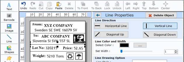 Industrial Barcode Creator Tool screenshot