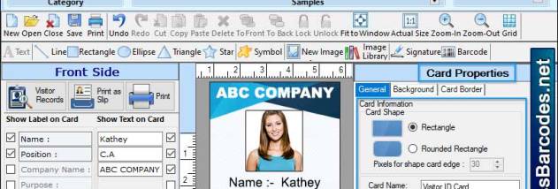 Barcode Label Creator for Gate Pass screenshot