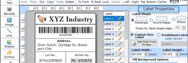 Barcode Label Creator Software screenshot