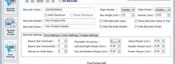 Barcode Label Creator screenshot