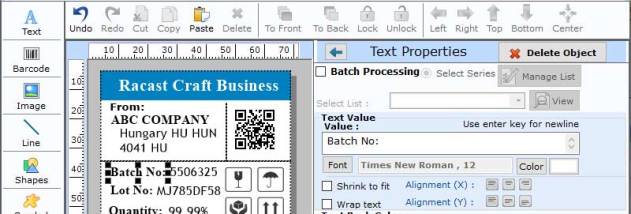 Barcode label Creators screenshot
