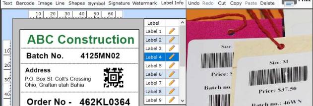 Barcode Label Design screenshot