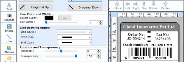 Barcode Label Designer Software screenshot