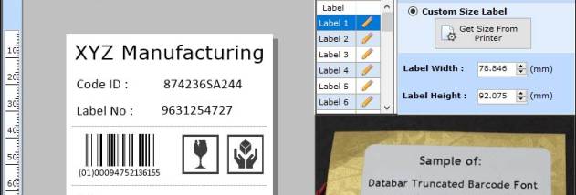 Barcode Label Designing Tool screenshot