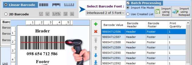 Barcode Label Designing Tool screenshot