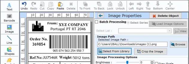 Barcode Label for Post Office screenshot
