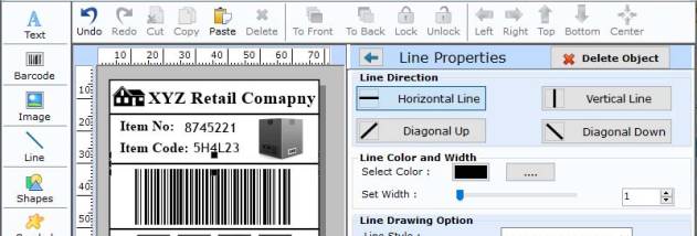 Barcode Label for Retail Industry screenshot
