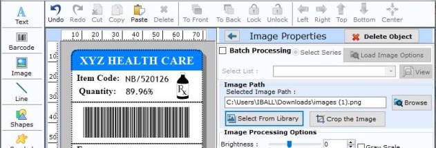 Barcode Label Healthcare Utility screenshot