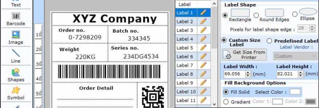 Barcode Label Maker Software screenshot