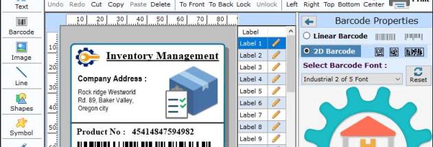 Barcode Label Maker for Inventory screenshot