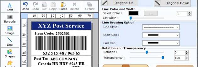 Barcode Label Making Software for Bank screenshot