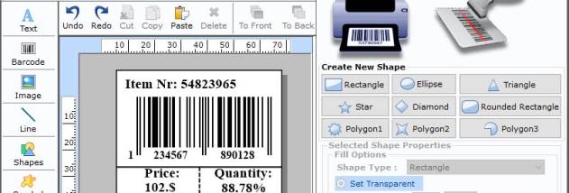 Barcode Label Printing Software screenshot