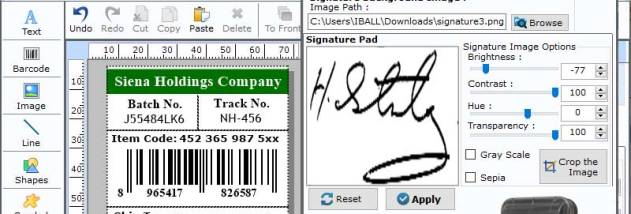 Barcode Label Printing Software screenshot