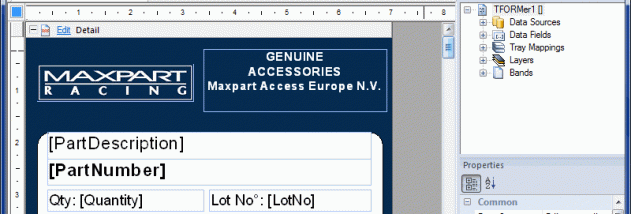 Barcode Label Printing Software TFORMer screenshot