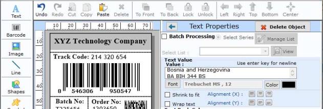 Barcode Label Professional Edition screenshot