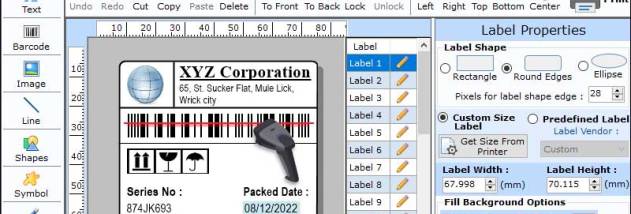 Barcode Label Scanning Software screenshot