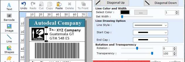 Barcode label Software for Inventory screenshot