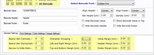 Barcode Label Software screenshot