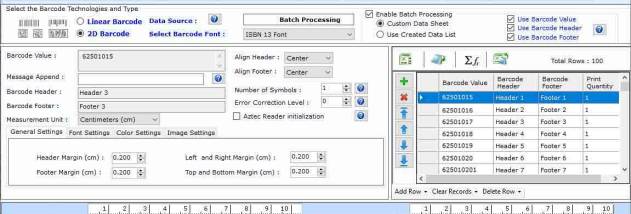 Barcode Labeling Software screenshot