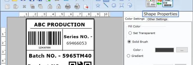 Barcode Labelling & Printing Application screenshot
