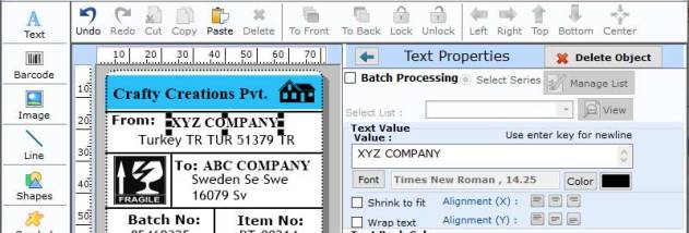 Professional Barcode Printable Tool screenshot