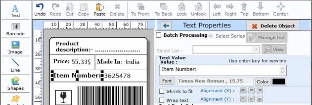 Barcode Maker Professional Software screenshot