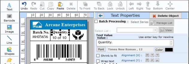 Barcode Maker Applications screenshot
