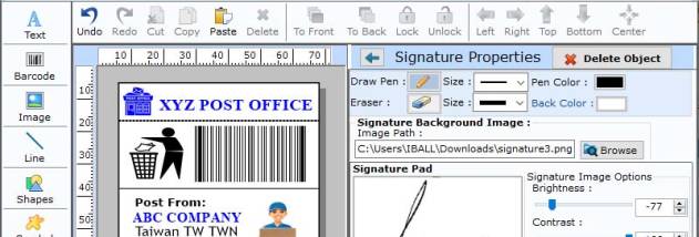 Barcode Maker for Post Office screenshot