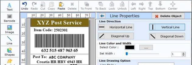 Barcode Maker Software for Post Office screenshot