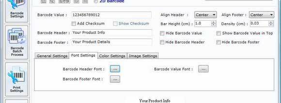 Barcode Software screenshot